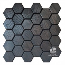 Hexagon 2 - black oak