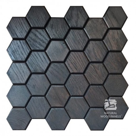 Hexagon 2 - black oak